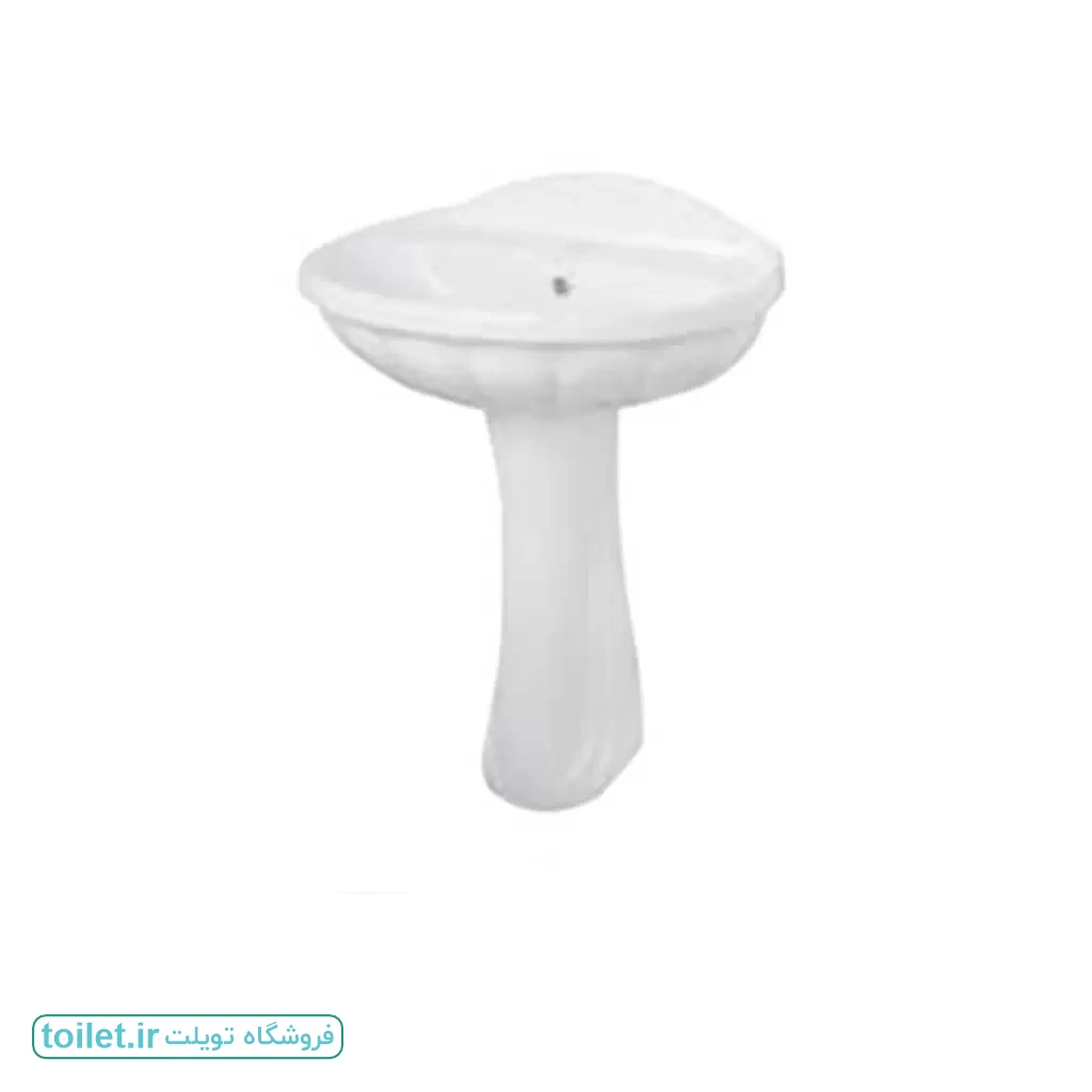 روشویی گلسار مدل نیلوفر 65 با پایه درجه 2 روشویی گلسار مدل نیلوفر 65 با پایه درجه 2